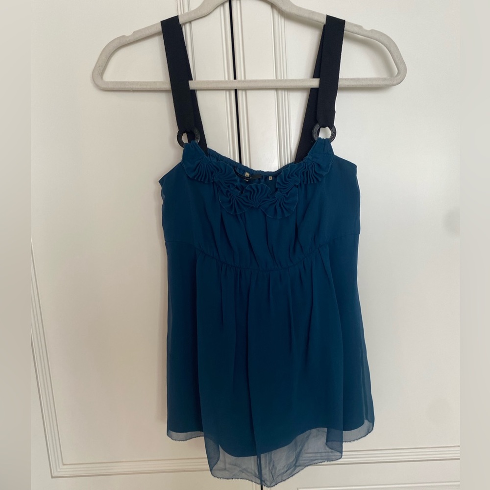 Elie Tahari Black Strap Tank Top